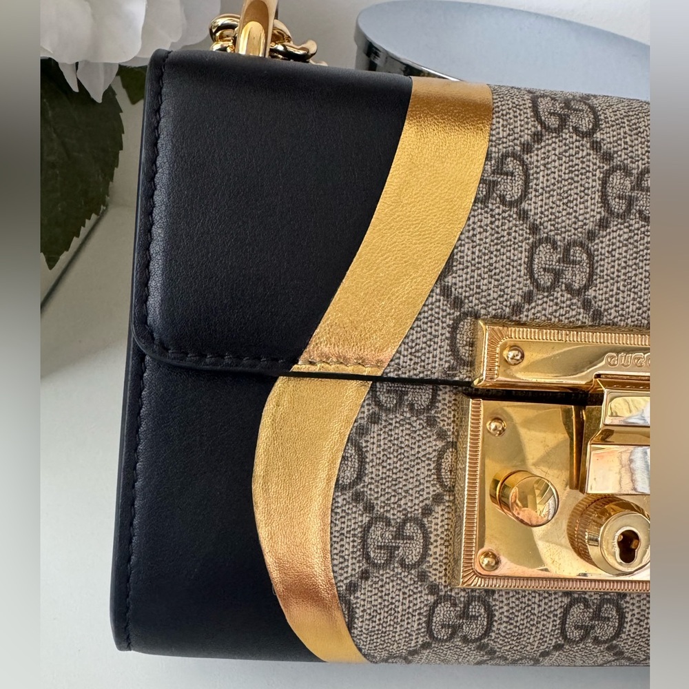 Gucci Black and Gold Crossbody Bag - Picture 5 of 16